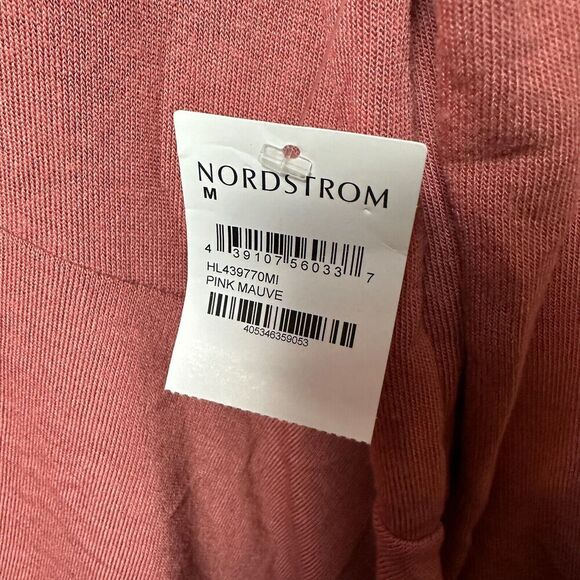 2/$30 Chelsea 28 Long Sleeve Shirt Size M Pink Asymmetrical Hem Oversized NWT - Picture 5 of 10